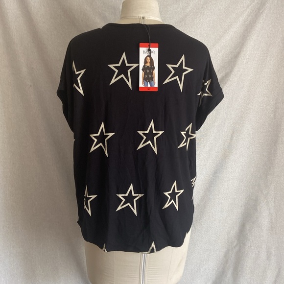 Buffalo David Bitton Ladies' Crewneck Top|Women's Short Sleeve Size M New. - Picture 5 of 5